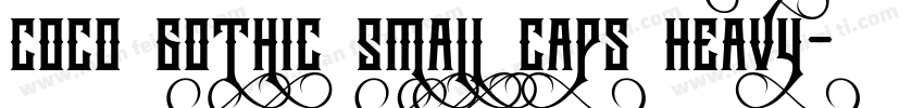 Coco Gothic Small Caps Heavy字体转换